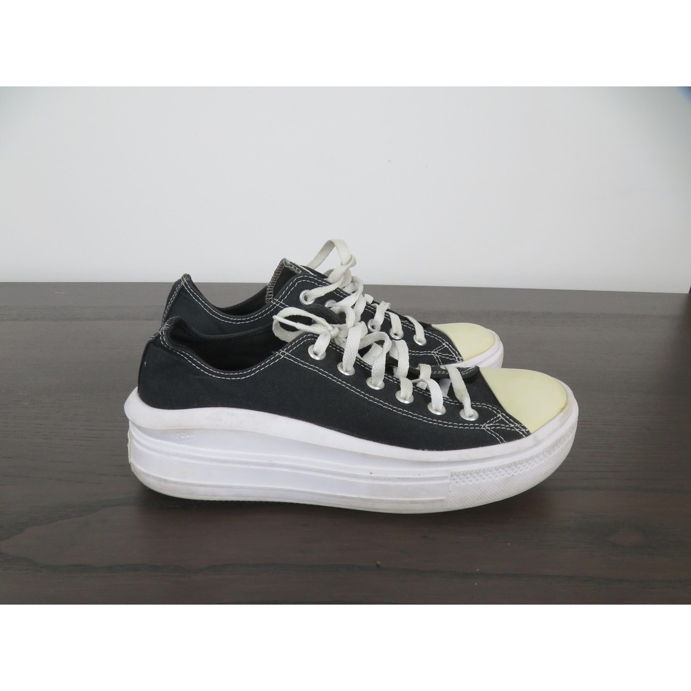 Converse All Star Shoes Mens Size 8.5 Black Platform Low Top Sneakers Casual
